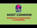 Taco Bell Interview Questions and Answers for 2025