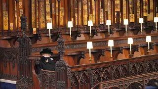 her majesty sitting alone the most heartbreaking scene of prince philips funeral
