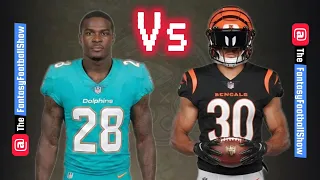 Fantasy Football Court DeVon Achane vs Chase Brown