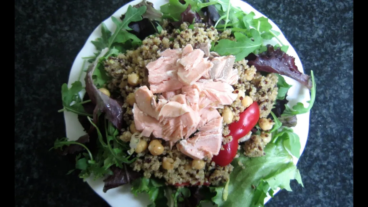 How to Make a Salmon Salad Perfect for Lunch   UK Dietitian Nichola Whitehead
