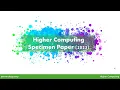 Higher Computing Specimen - Q8 Count occurrences trace table