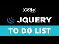 To Do List in jQuery How to Create To Do List Using jQuery jQuery Tutorial jQuery SimpliCode