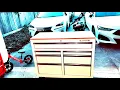 HUSKY 41 7-DRAWER MOBILE WORKBENCH WITH SOLID WOOD TOP UNBOXING AND BUILD