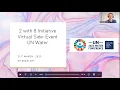 Lagu Recording of the '2 with 8'  Virtual Side Event UN Water 21 March 2023