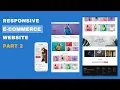 Responsive Ecommerce Website using HTML CSS and Javascript Shopping Website Code Part 2