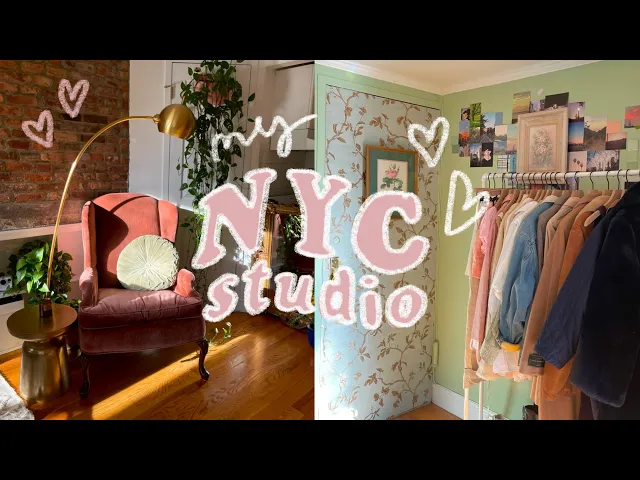 Video: MY NYC APARTMENT TOUR // $1800 studio in manhattan