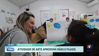 Projeto escolar em Caçador incentiva participação da família através da arte