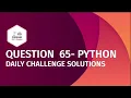 Ques 65 Greedy puppy Python