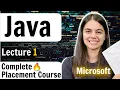 Introduction to Java Language Lecture 1 Complete Placement Course