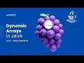 Dynamic Arrays Arrays Strings and Vectors in JAVA JAVA Core Concepts