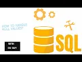 How To Handle NULL Values