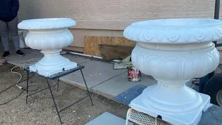CASTING planter flower pot with amazon mold made easy