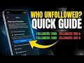 How To See Who Unfollowed You On Instagram Quick Guide