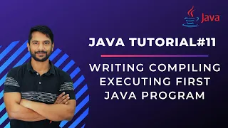 Writing Compiling Executing First Java Program - In Hindi