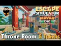Escape Simulator THRONE ROOM Mayan DLC Walkthrough 8 Tokens Location