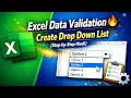 Excel Data Validation Create Drop Down List Step-by-Step Hindi