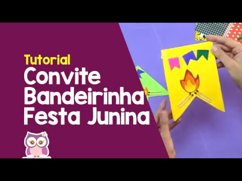 Download MP3 Como Fazer Convite Bandeirinha de Festa Junina