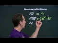 Art of Problem Solving Square Root Introduction Part 1