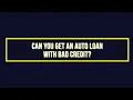 Bad Credit Auto Loans What Options Are Available to You