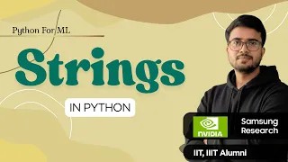 1 6 1 Strings in Python Properties Methods in Strings Hindi