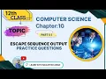C Programming Output Explained Escape Sequences Format Specifiers Field Width in
