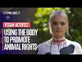 Vegan Protester Tash Peterson Reveals How She Uses Her Body To Promote Animal Rights