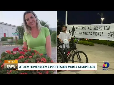 Cortejo emocionante homenageia professora morta em trágico acidente de trânsito