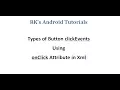 Button clickEvent Using onClick attribute-AndroidStudio