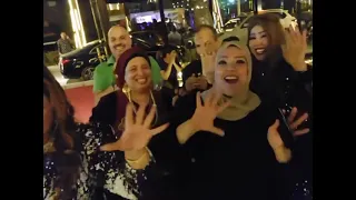 خمسه خمسه خالتي فرنسا عبلة كامل الغلابة مع هند العبد في عيد ميلاد الاحباب 