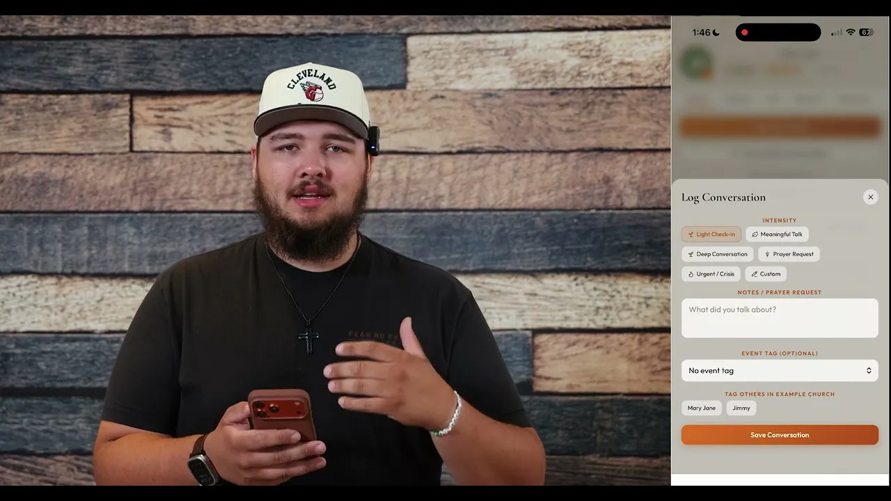 Video walkthrough of the Roots youth ministry app