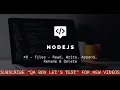 - Nodejs
