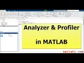 Analyzer Profiler in MATLAB