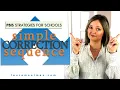 Simple Correction Sequence PBIS Strategy for Schools