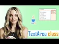 JavaFX Complete Beginners Class TextArea 2