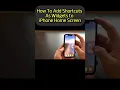 How To Add Shortcuts As Widgets to iPhone Home Screen