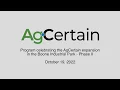 AgCertain Expansion Event Program October 19 2022