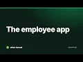 The employee app pay leave and requests on a phone Ahlan Hamad