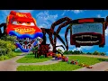 Download Lagu ALL MONSTERS Big \u0026 Small Cars Downhill Madness with BUS EATER \u0026 McQUEEN EATER | BeamNG.Drive