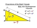 Geometry - Basic Terminology 22 of 36 Proportions of the Right Triangle
