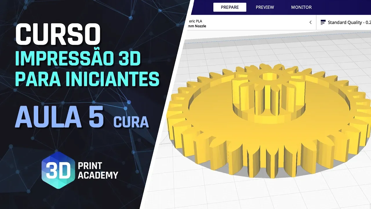 [Aula 5] CURSO IMPRESSÃO 3D para iniciantes com Cura 3D | Infill e Perímetros (Wall, Shell)