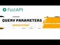 Flask API Tutorial - FastAPI Query Parameters A Complete Guide with Examples