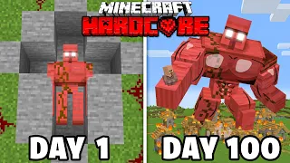 Download I Survived 100 Days as BLOOD GOLEM in Hardcore Minecraft MP3