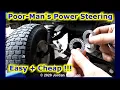 Poor Man Power Steering - Lawn Mower Garden Tractor