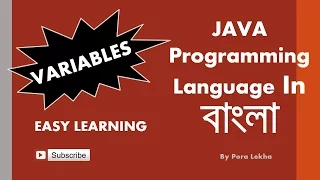 Java basic in bangla-4 Variables