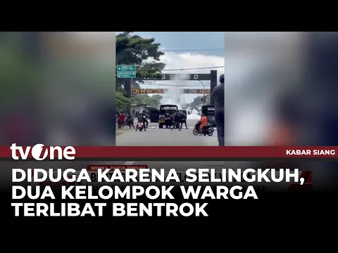 Ngeri!! Bentrokan Dua Kelompok di Mimika Memanas Gegara Kasus Perselingkuhan