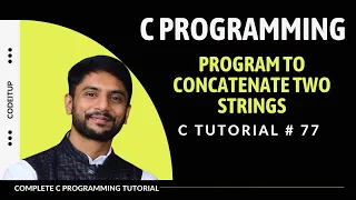 C Program to Concatenate Two String In Hindi