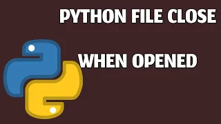 Python file closed when opened How to fix it Easy way