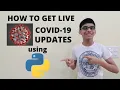 How to get Live COVID 19 Updates in Python