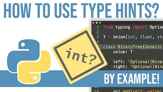 How to use python type hinting