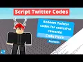 Roblox Scripting Tutorial How to Script Twitter Codes